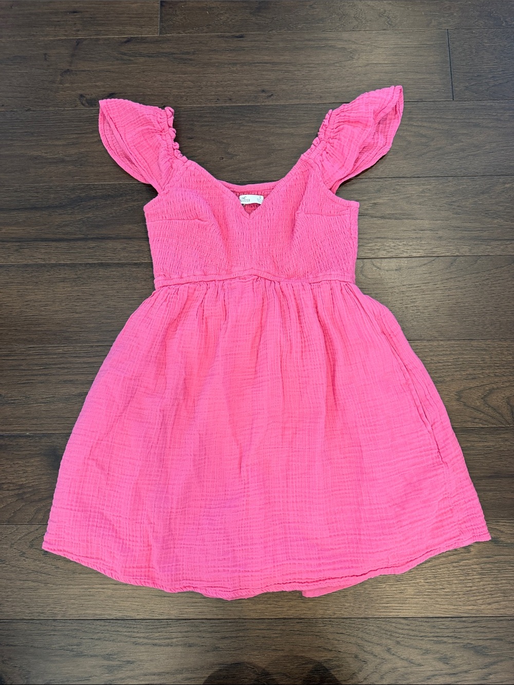 Hollister Flutter Sleeve Skort Dress Size Small in Pink - C77-009